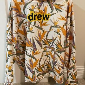 Drew House Secret deconstruction hoodie - Birds of paradise oversized M